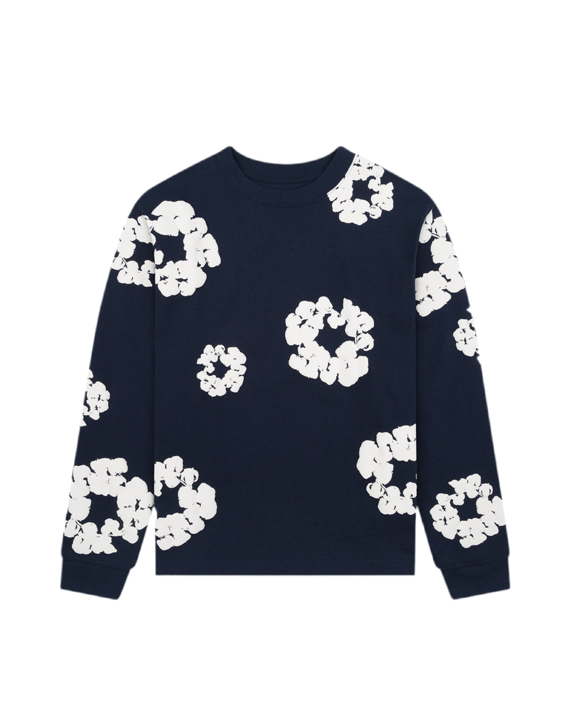 Long Sleeve Cotton Wreath Tee
