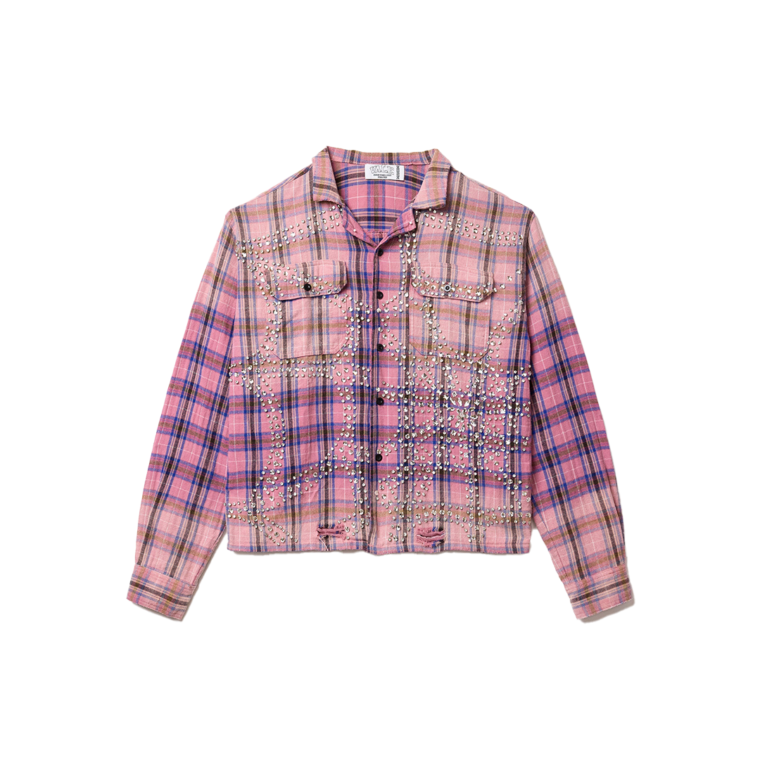 Checked Rhinestone Shirt