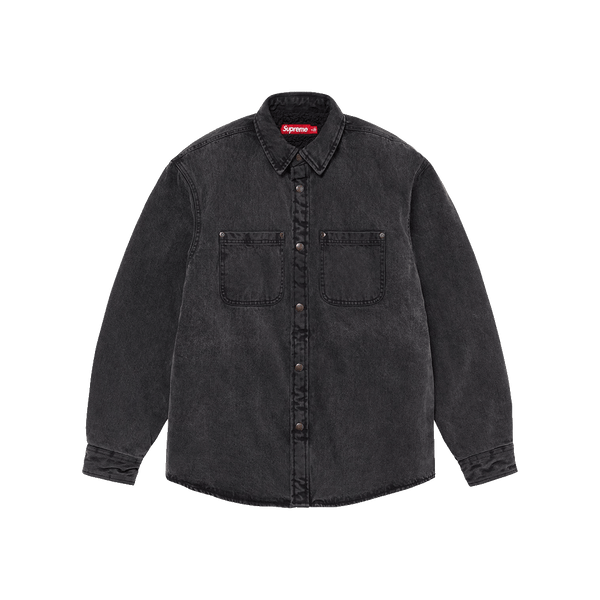 Faux Shearling Lined Work Shirt