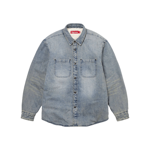 Faux Shearling Lined Work Shirt