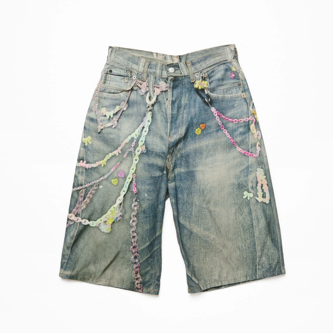 Denim shorts